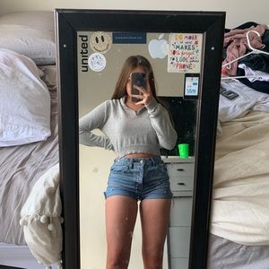 Zip Up Cropped Sweater